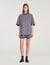 Oversized striped rhinestone