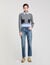 Cropped wool and cashmere sweater
