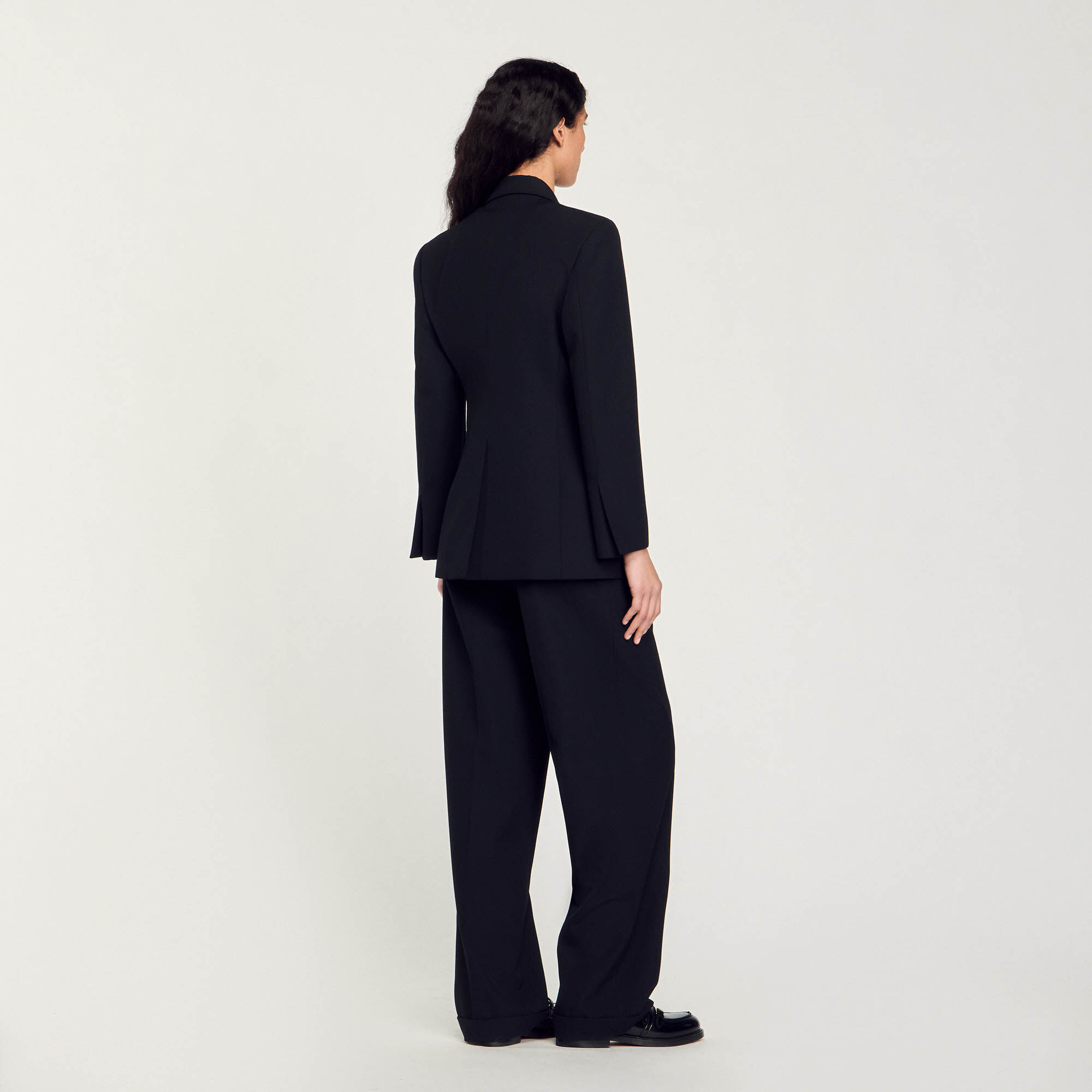Double-breasted suit jacket