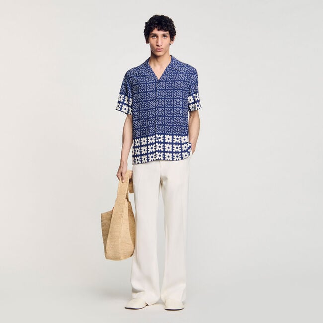 Floral motif shirt