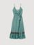 Printed satin midi dress