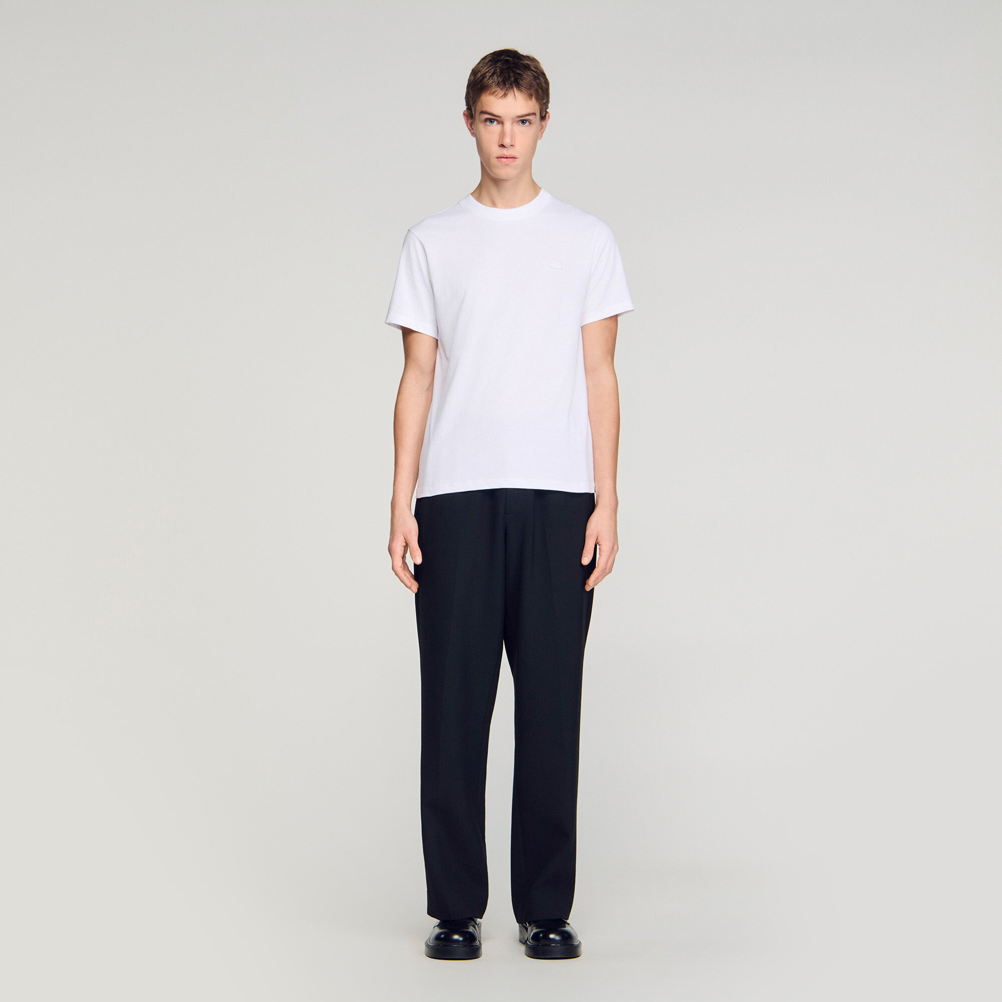 T-shirt with double S patch