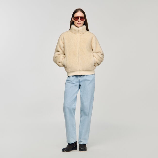 Faux fur jacket