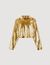 Cropped knit sweater with sequins