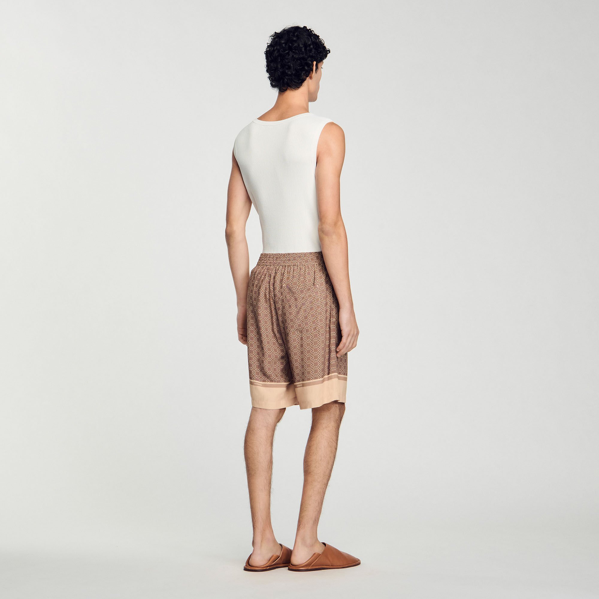Patterned Flowy Bermuda shorts