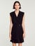 Pleated tweed dress
