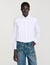Pleated cropped shirt