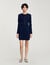 Mini button-up knit dress