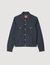 Square cross denim jacket