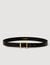 Smooth leather belt