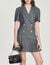 Short dress with tailored collar