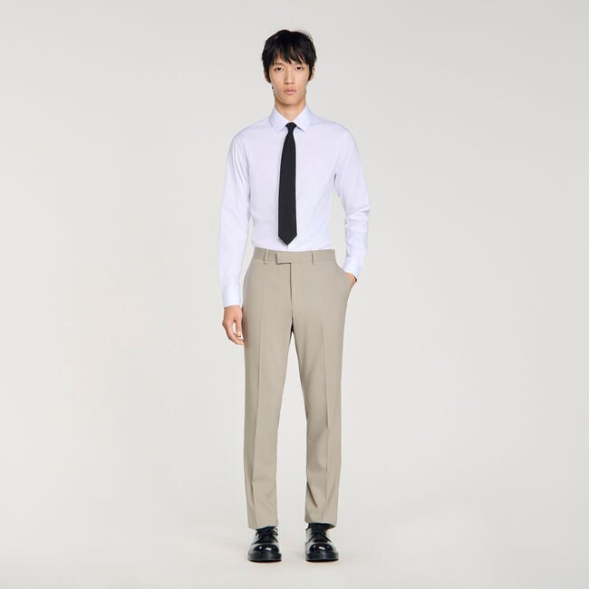 Wool suit trousers