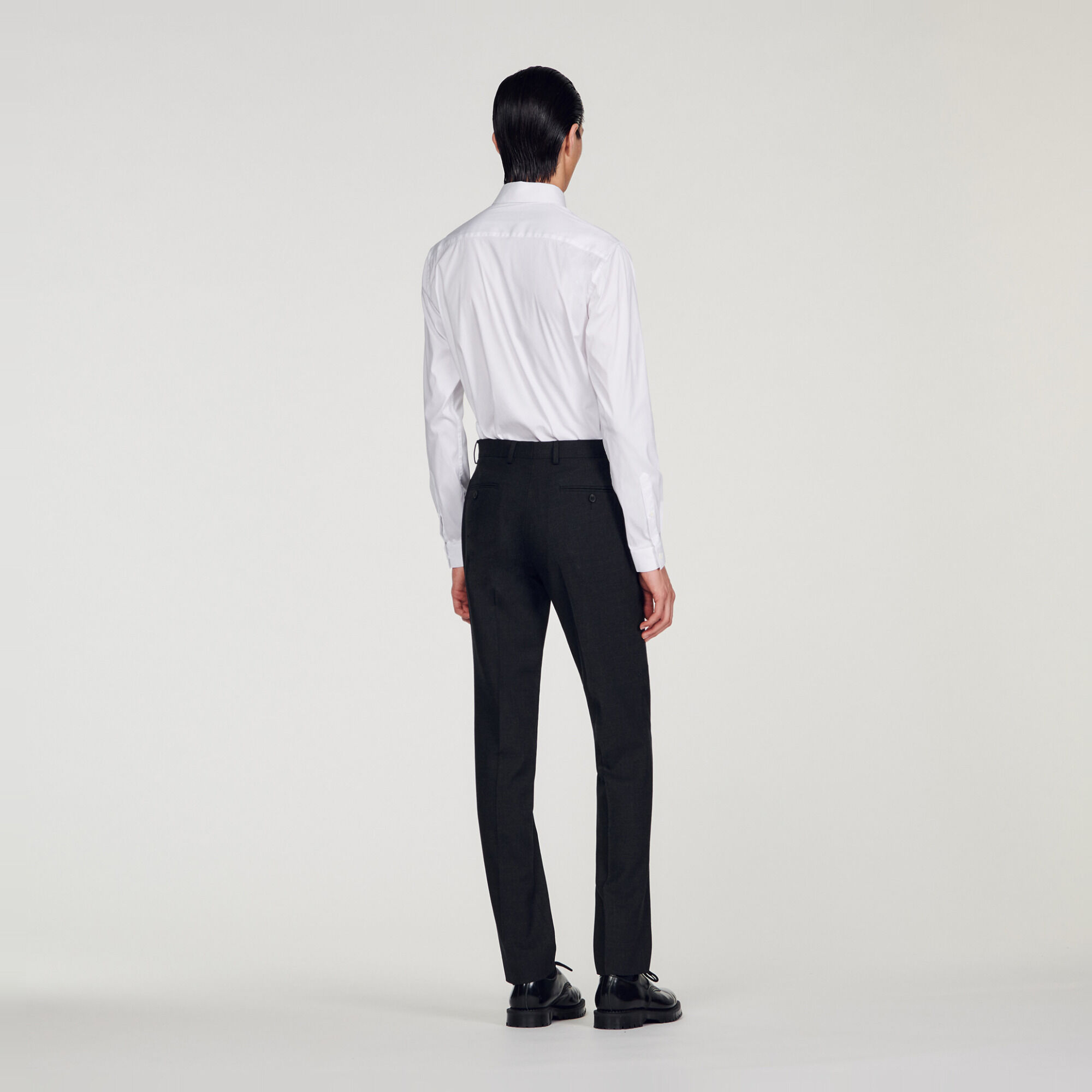 Wool suit trousers