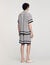 Square Cross motif flowing blouse