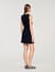 Mini ribbed knit dress