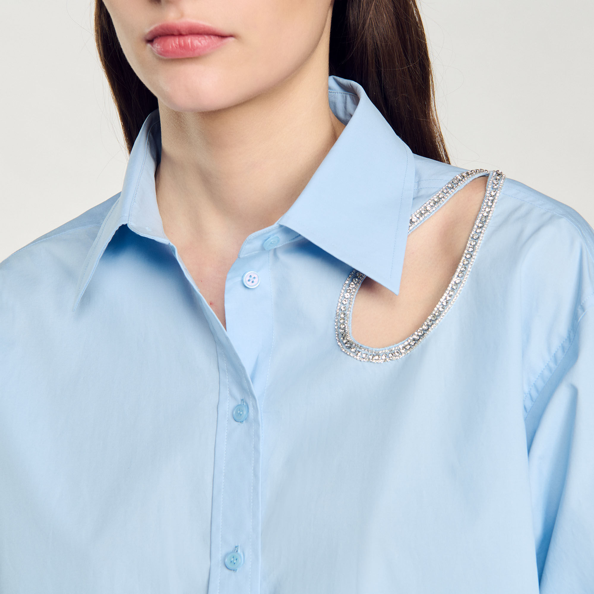 Rhinestone teardrop shirt