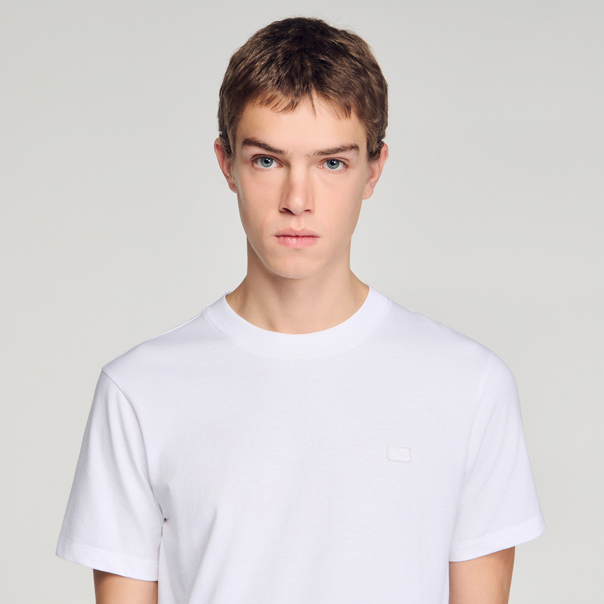 T-shirt with double S patch