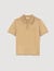Short-sleeve knitted polo shirt