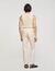 Elasticated straight-leg trousers