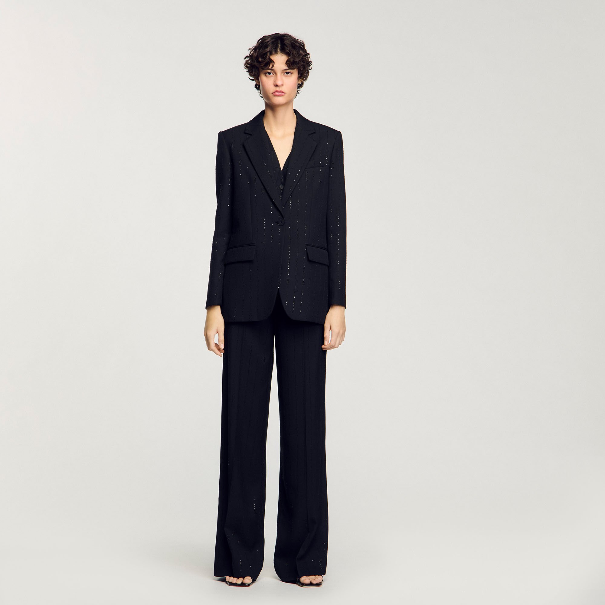 Sequinned suit jacket