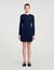 Mini button-up knit dress