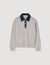sweater with denim collar