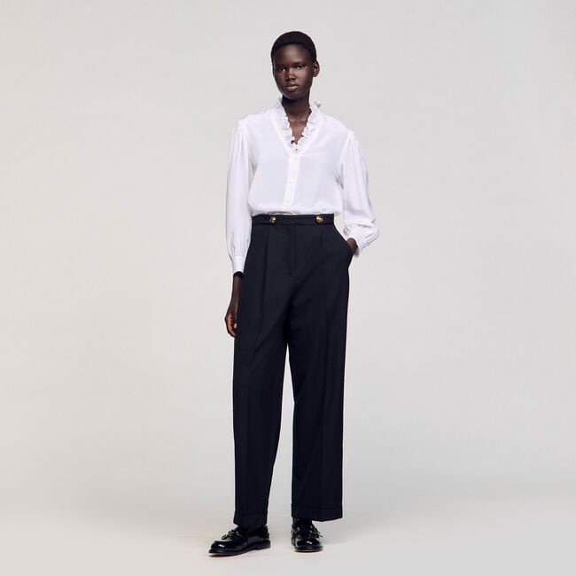 Flowy silk shirt