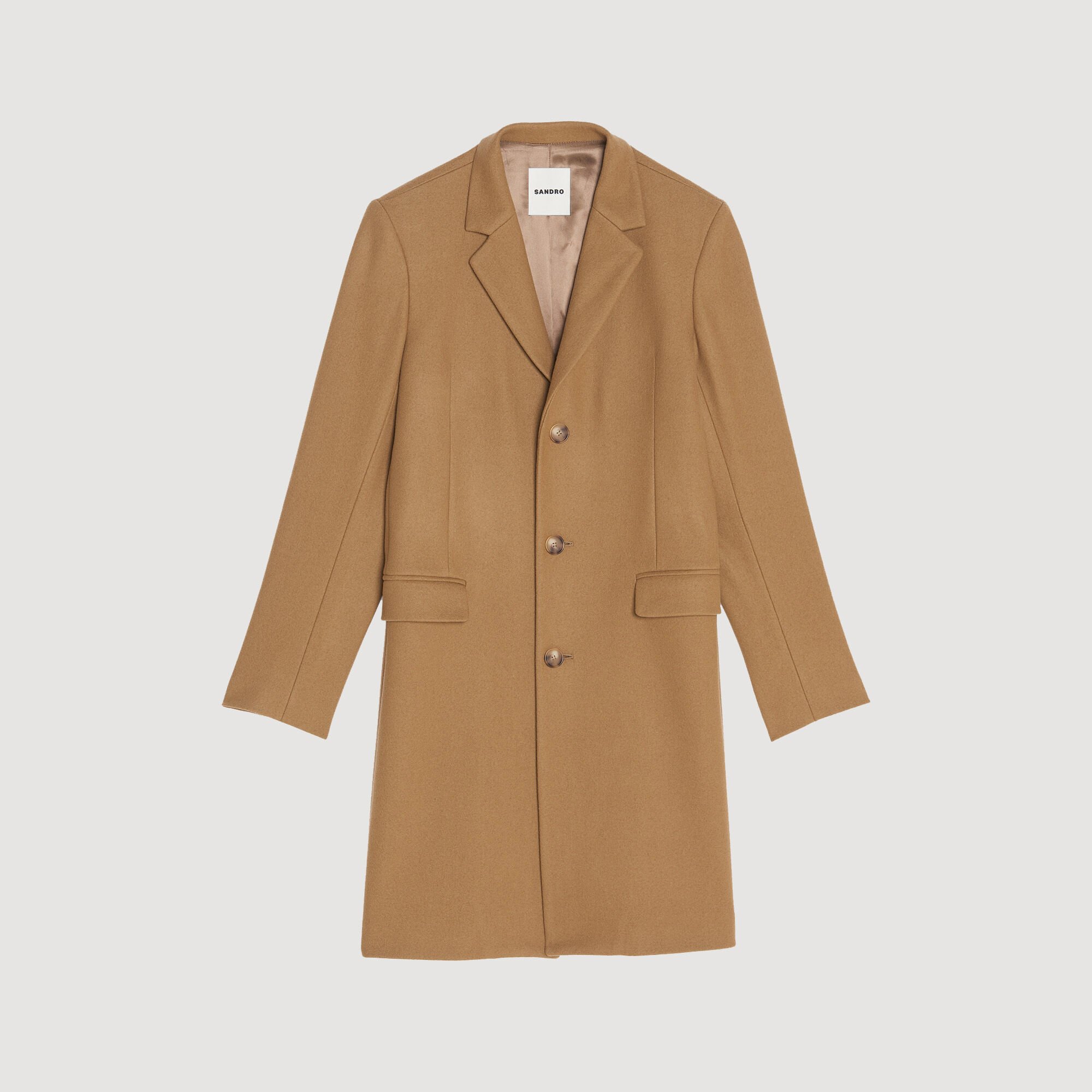 Wool and cashmere coat