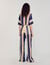 Two-tone open weave pants