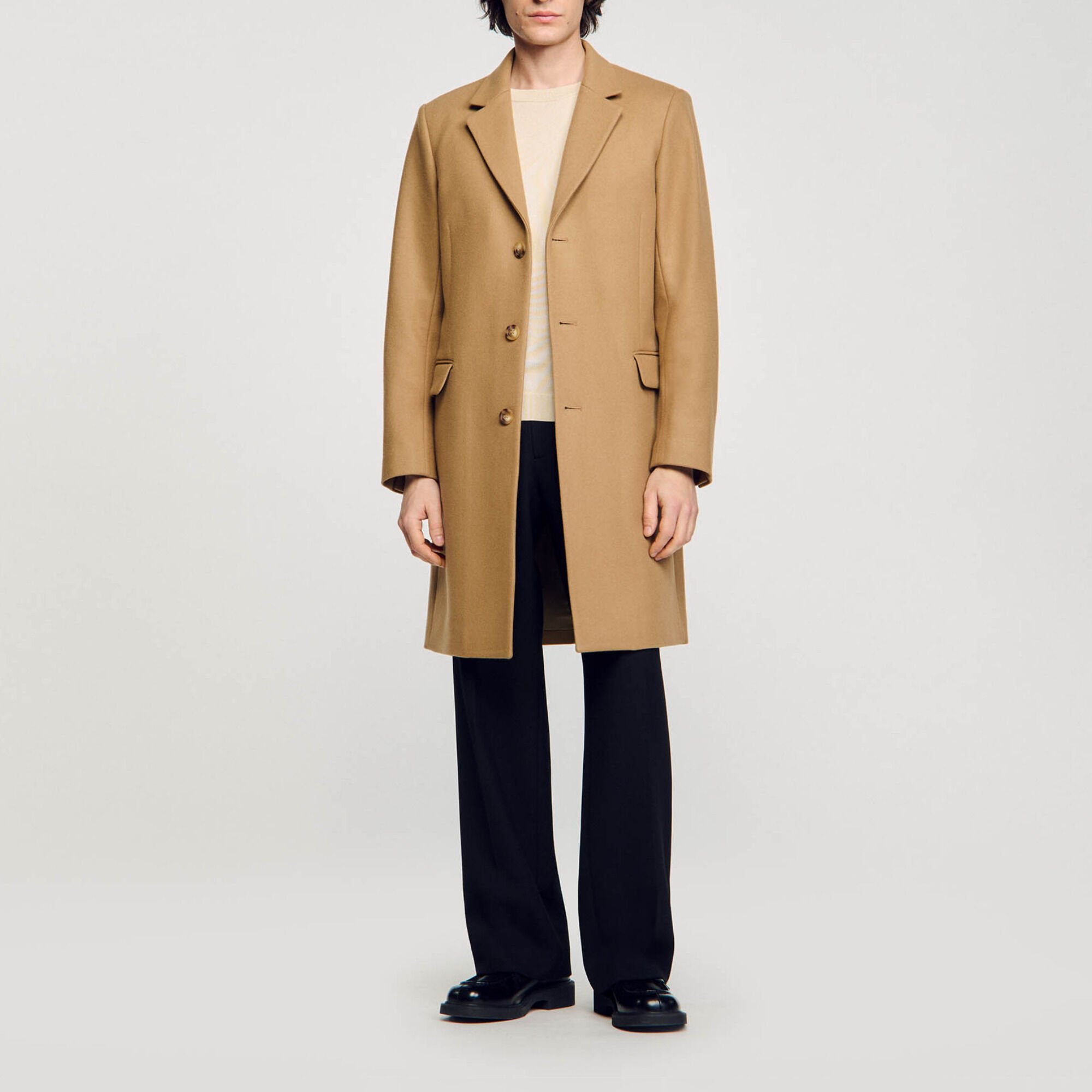 Wool broadcloth coat