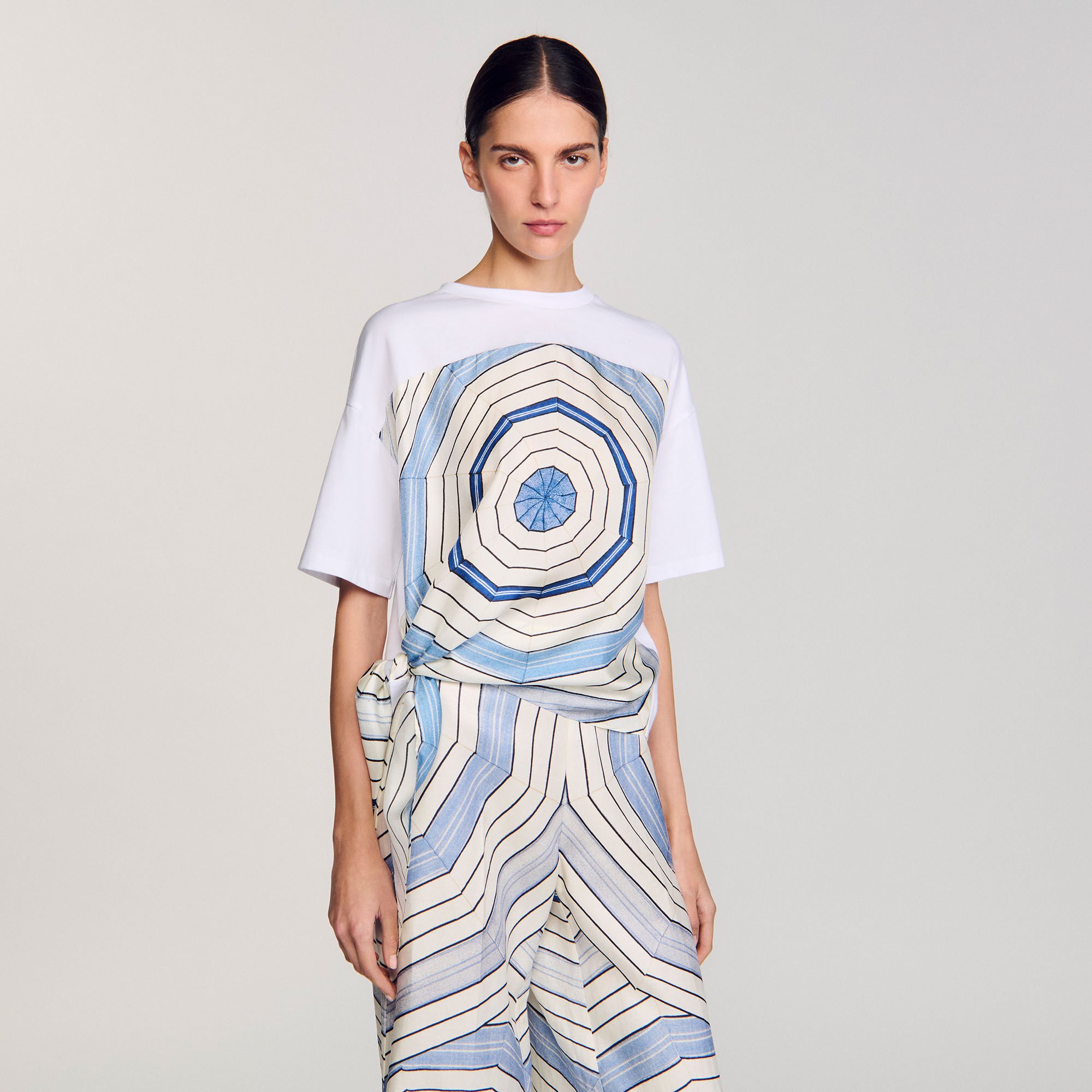 Spiral print T-shirt