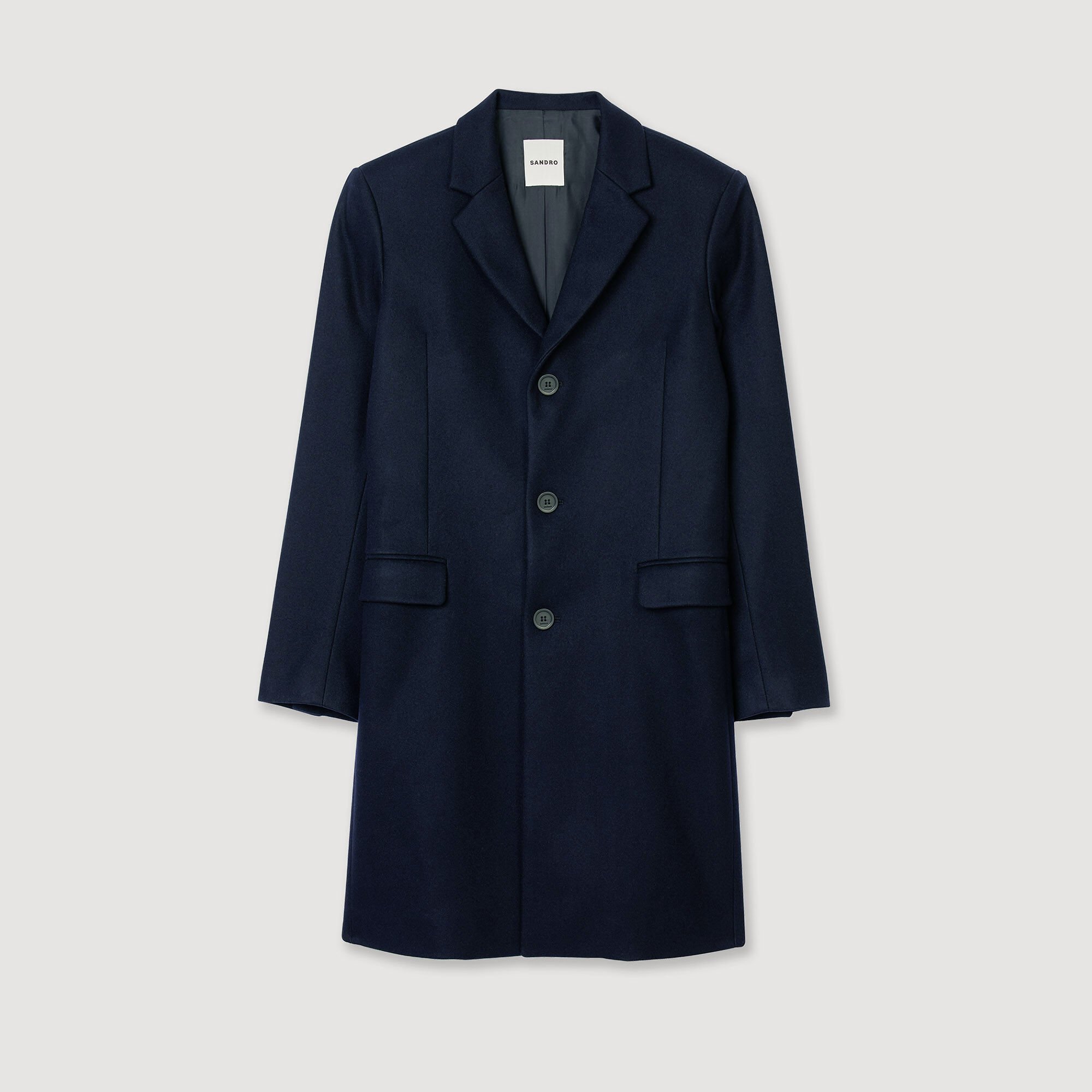 Wool broadcloth coat