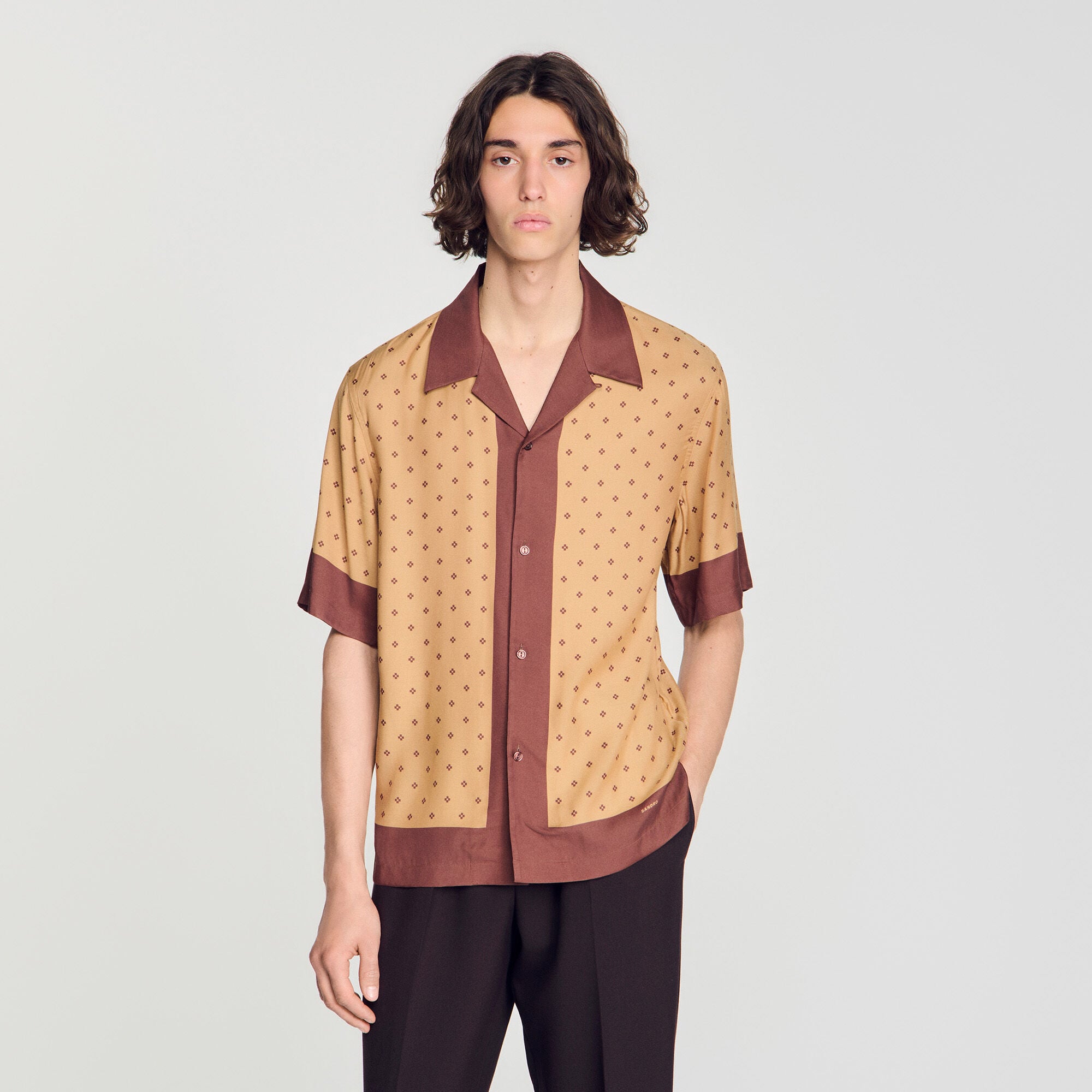 Micro cross motif shirt