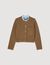 Knit Cardigan With Detachable Collar