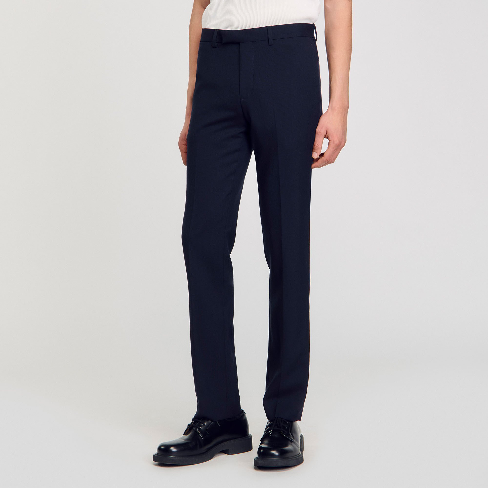 Wool suit trousers