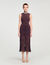 Fringed knit midi dress