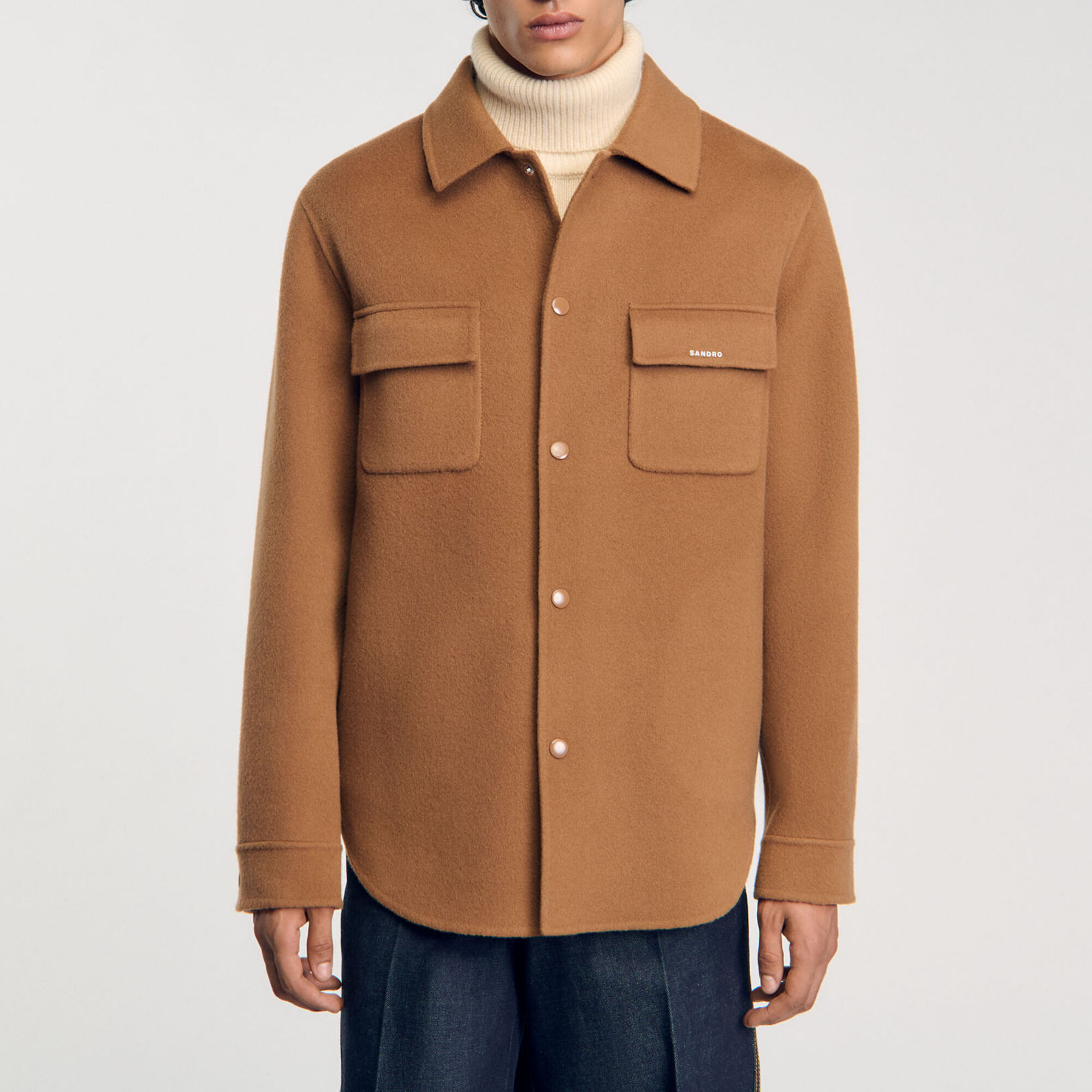 Double-faced overshirt