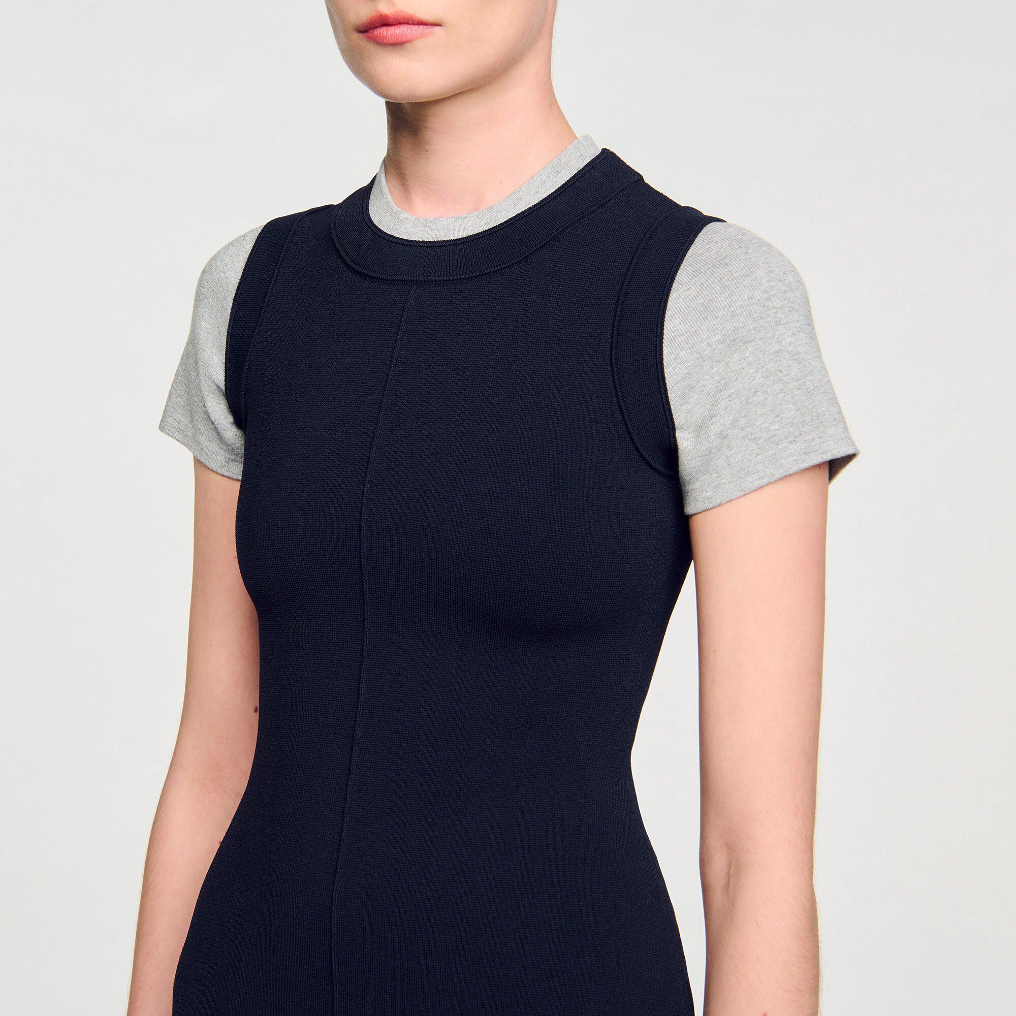 2-in-1 mini knit dress 2-in-1 mini knit dress