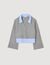 Cardigan with removable shirt collar