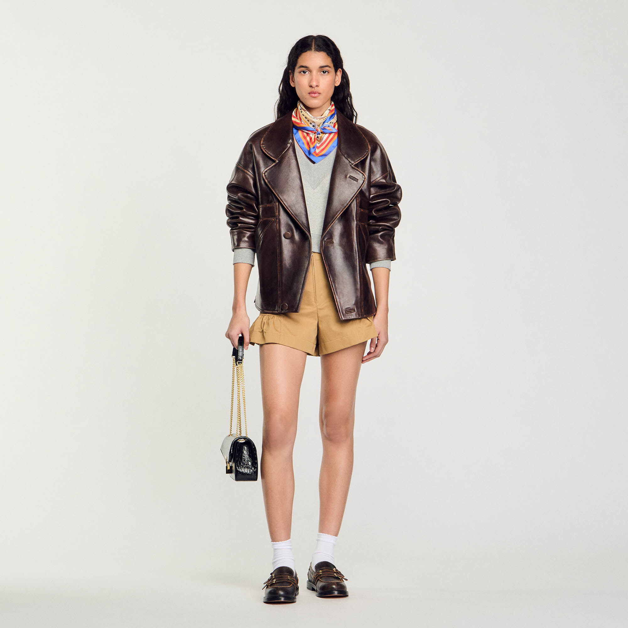 Oversized biker jacket womens sales