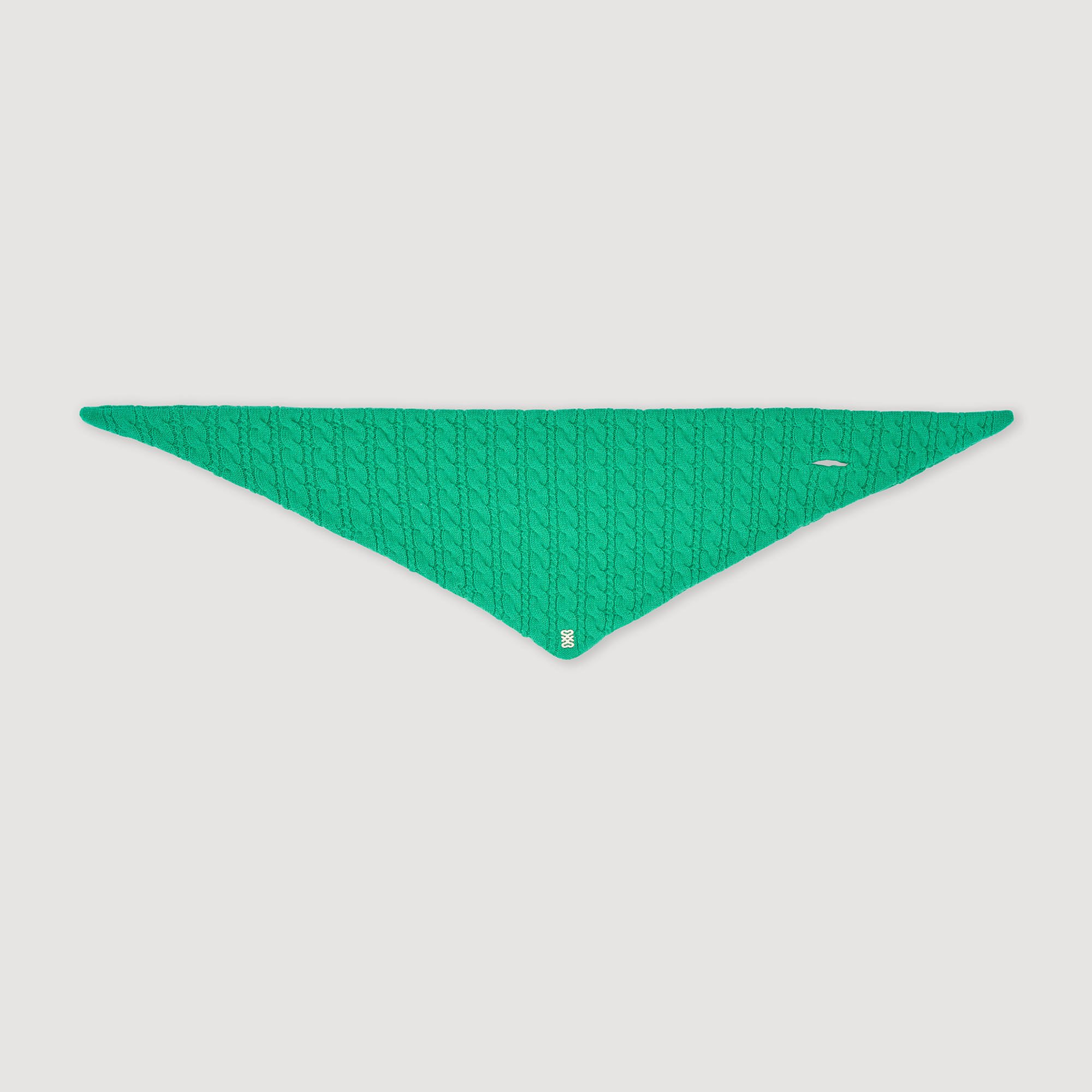 Cable knit bandana