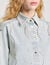 Denim shirt with rhinestones