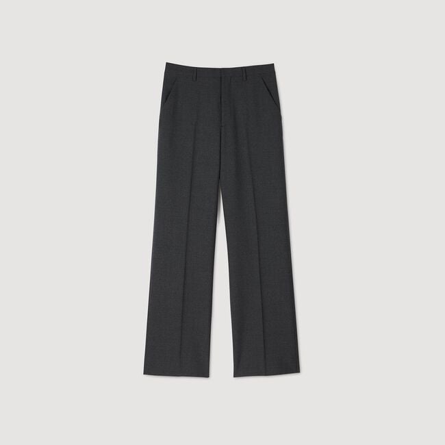 Wide-leg suit trousers