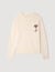 Wool sweater with flower detail