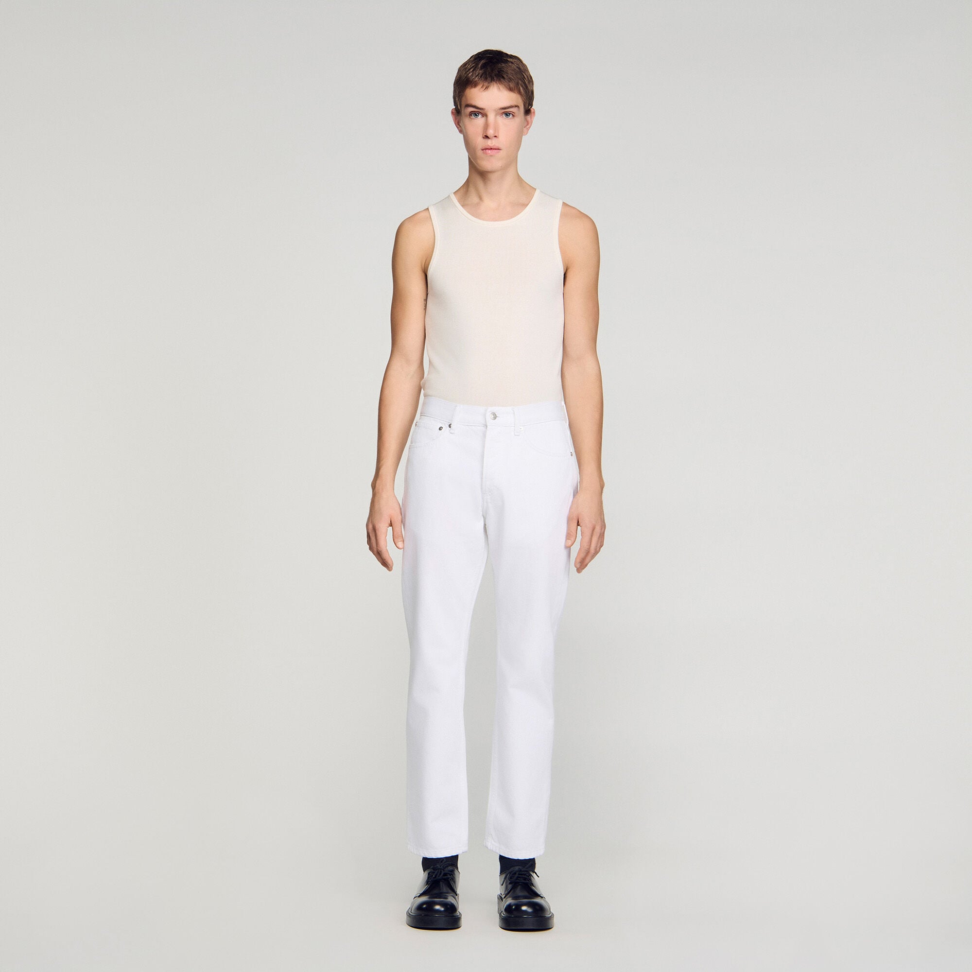 Regular raw jeans