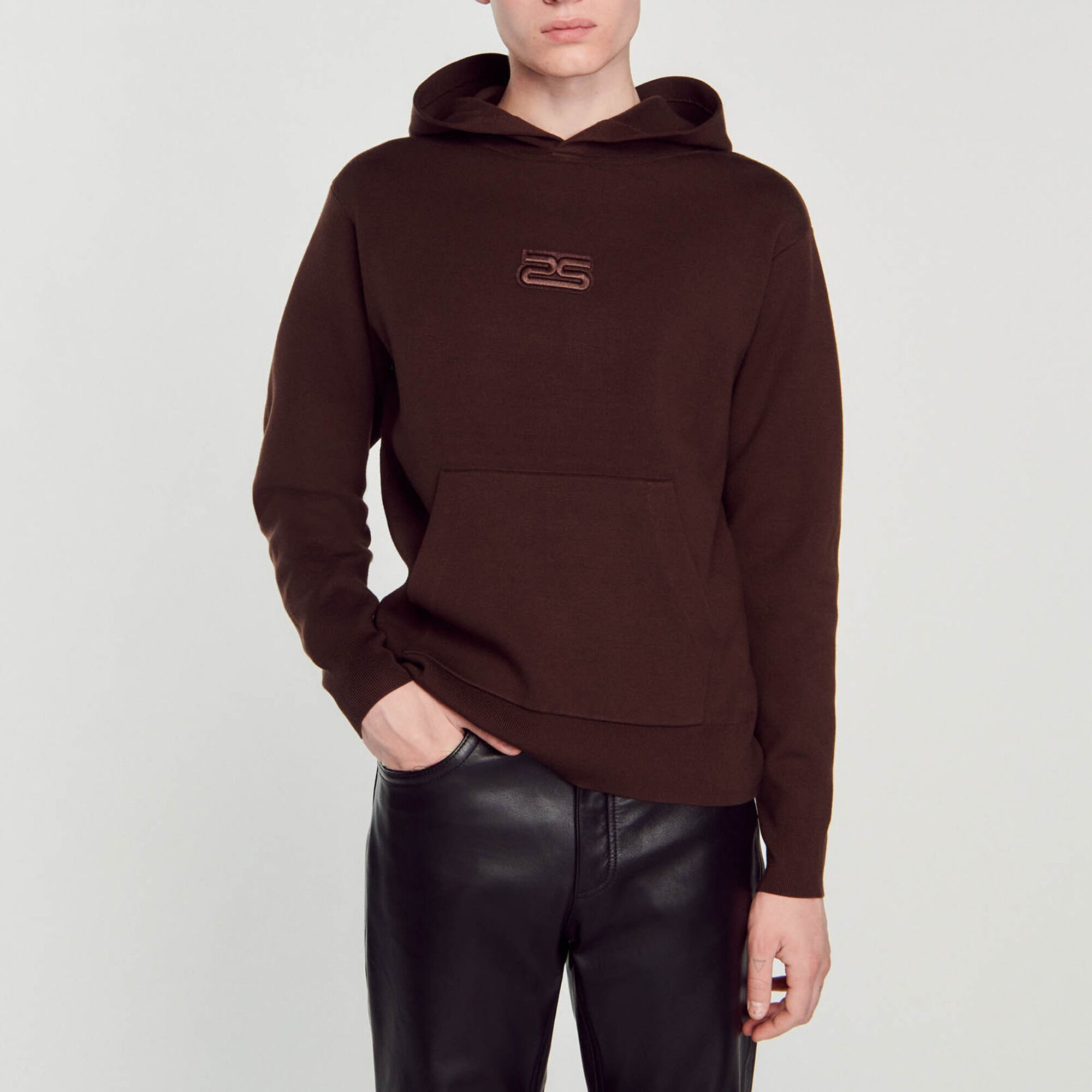 Knit hoodie