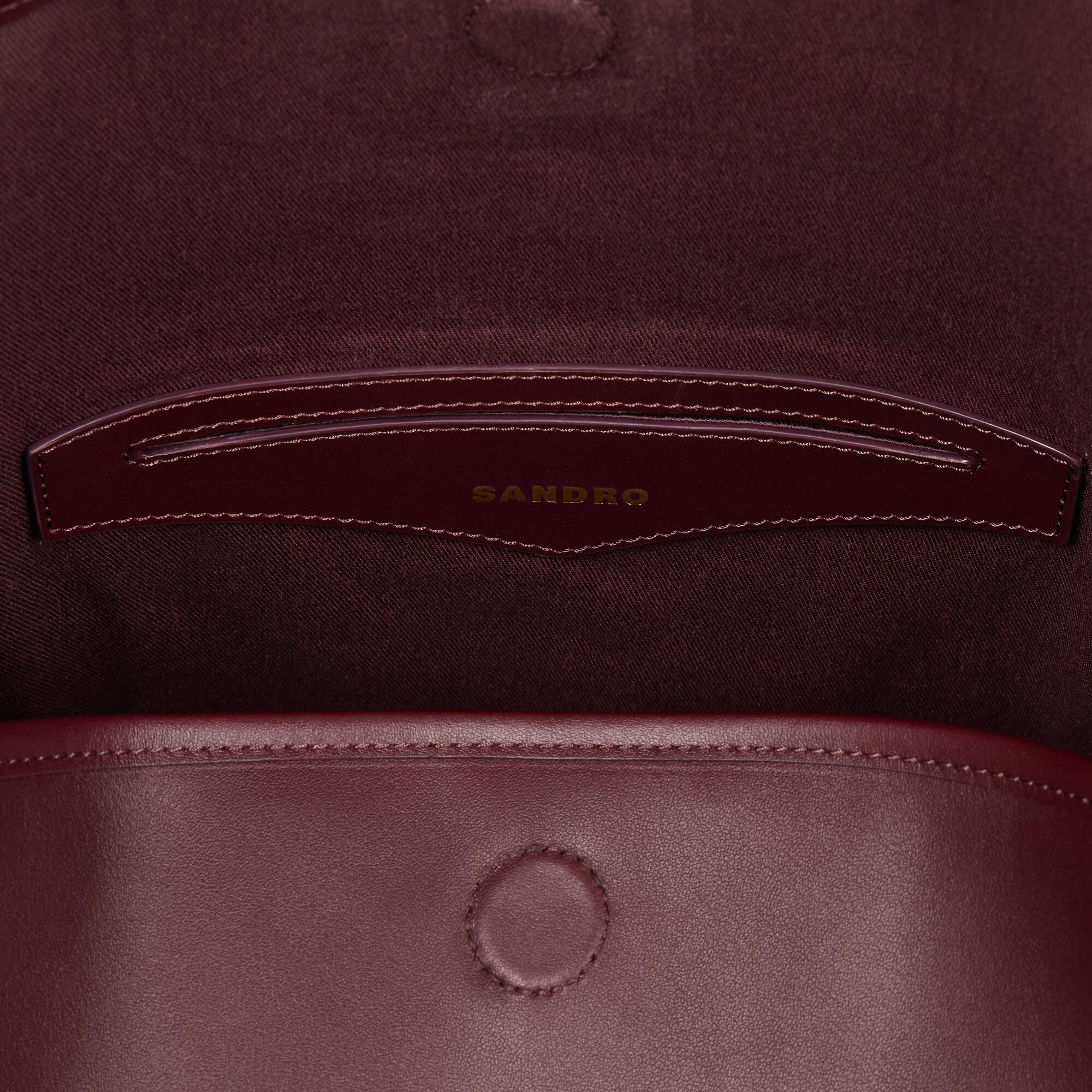 Leather bucket bag