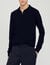 Knitted polo sweater