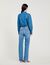 Denim shirt bodysuit