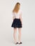 Short dual-material skirt